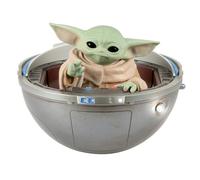 Hallmark Keepsake Christmas Ornament 2024, Star Wars: The Mandalorian Grogu in Hovering Pram With Light, Sound and Motion, Gifts for Star Wars Fans