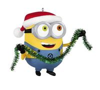 Hallmark Keepsake Christmas Ornament 2025, Minions Bob Trims The Tree with Sound, Movie Gifts