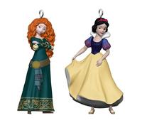 Hallmark Keepsake Disney Princess Mini Christmas Ornaments 2024, Merida and Snow White, Set of 2