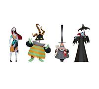 Hallmark Keepsake Halloween Ornaments 2025, Disney Tim Burton's The Nightmare Before Christmas Citizens of Halloween Town, Set of 4, Gifts for The Nightmare Before Christmas Fans