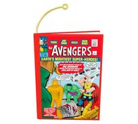 Hallmark Keepsake MARVEL Hanging Ornament - Classic Avengers Comic Book Design, Red