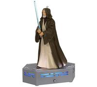 Hallmark Keepsake Plastic Christmas Ornament 2022, Star Wars: A New Hope Collection OBI-Wan Kenobi, Light and Sound
