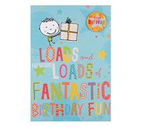 Hallmark Kids Birthday Badge Card "Fantastic Fun" - Medium