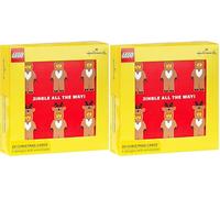 Hallmark Kids Christmas Card Multipack, 20 Cards, 4 LEGO Inspired Designs, With White Envelopes (Pack of 2)