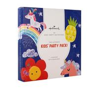 Hallmark Kids Party Invitations, Pack of 20, The Ultimate Kids' Party Pack, Cute, Girly Designs, Unicorns, Pineapple, Flowers, Pink, Blue