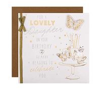 Hallmark Large Birthday Card for Daughter - Cake and Candles Design