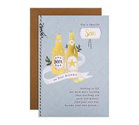 Hallmark Large Birthday Card for Son - Traditional Verse Design, Multicoloured