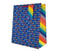 Hallmark Large Birthday Gift Bag - Rainbow Text Design