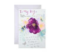 Hallmark Large Card for Wife, Classic Floral Design