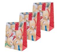 Hallmark Large Christmas Forever Friends Gift Bags Multipack - Pack of 3 in 1 Design