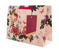 Hallmark Large Gift Bag, Elegant Floral Design, for Birthday, Mothers Day, Anniversary