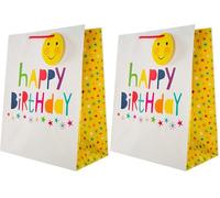 Hallmark Large Gift Bag - Happy Birthday Design (Pack of 2)
