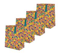 Hallmark Large Multi-Occasion Birthday Gift Bags - Pack of 4 in 1 Polka-Dot Design