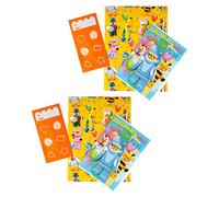 Hallmark Lego Birthday Gift Wrap Pack Bundle - 2 Gift Wrap Sheets, 2 Sticker Sets and 2 Cards in 1 Design