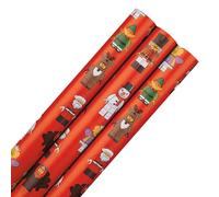 Hallmark LEGO Minifigure Christmas Wrapping Paper Multipack - 12m - 3 x 4M Rolls