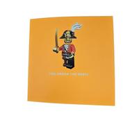 Hallmark LEGO OPEN BIRTHDAY CARD CARDS. CARD SIZE IS 16X16 CM.