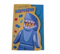 Hallmark LEGO THEME OFFICIAL NEPHEW BIRTHDAY CARD CARDS, card size is 14x20cm.