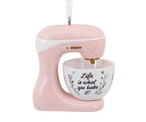 Hallmark Life is What You Bake It Pink Stand Mixer Christmas Ornament