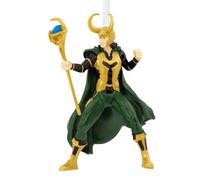 Hallmark Loki Keepsake Hanging Ornament, MARVEL Tree Decoration, Villain, Green, Yellow
