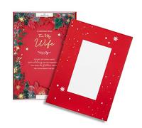 Hallmark Luxury Boxed Christmas Card for Wife - Traditional Illustrated Festive Foliage Design