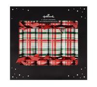 Hallmark Luxury Christmas Crackers, Pack of 6 in 1 Red Tartan Design