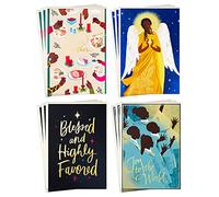 Hallmark Mahogany Religious Boxed Christmas Cards Assortment (4 Designs, 12 Cards with Envelopes)
