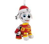 Hallmark Marshal the Dalmatian Paw Patrol Hanging Resin Christmas Ornament | Ornament measuring 4.4 x 7.6 x 5.1cm, with white loop and ribbon