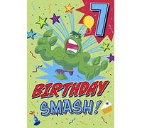 Hallmark Marvel Hulk 7th Birthday Card - 7 Birthday Smash!