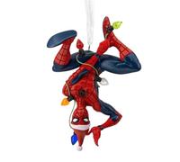 Hallmark Marvel Spider-Man Hanging from Lights Christmas Ornament, Gifts for Marvel Fans