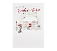Hallmark Medium Brother and Partner "Happiness" Christmas Card