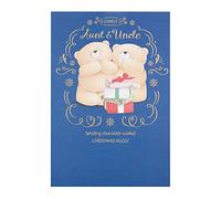 Hallmark Medium Forever Friends Aunt & Uncle "Hugs" Chrismtas Card