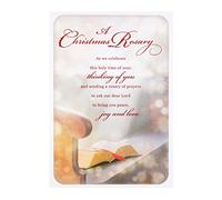 Hallmark Medium Religious "Rosary" Christmas Card