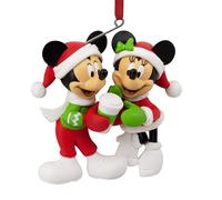 Hallmark Mickey and Minnie Mouse Ornament, Disney Tree Decoration, Disney Hanging Ornament, Hanging Ornament, Gifts for Christmas