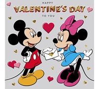 Hallmark Mickey & Minnie One I Love Valentines Card