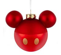 Hallmark Mickey Mouse Ears Glass Ornament, Tree Decoration, Disney, Red