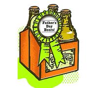 Hallmark Mini Father’s Day Card - Die Cut Beer Bottles Design