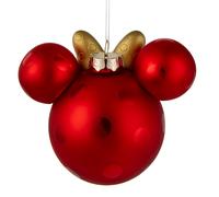 Hallmark Minnie Mouse Ears Glass Ornament, Tree Decoration, Disney, Red