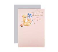 Hallmark Mothers Day Card for Grandma, Cute Forever Friends Design with Florals & Gifts, Pink