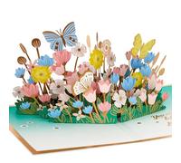 Hallmark Mothers Day Card, Mothers Day Card for Mum, 3D, Pop Up Mothers Day Card, Florals & Butterflies, Pink, Purple, Gold