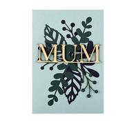 Hallmark Mothers Day Card for Mum, Small, With Heartfelt Wooden Keepsake, Green