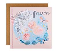 Hallmark Mum Mothers Day Card, Mothers Day Card for Mum, Traditional Floral Design, Blue, Pink