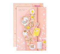 Hallmark Mother's Day Card, With Keepsake Bookmark, Floral Design, Mum Mothers Day Card, Heartfelt Verse, Pink