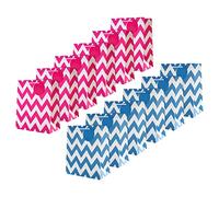 Hallmark Multi Occasion Gift Bags Bundle - 12 Medium Size Bags in 1 Contemporary Design (6 Pink and 6 Blue)