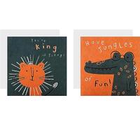 Hallmark Multi Pack Children's Birthday Cards - You're King of Today! / Have Jungles of Fun! 10 Cards 2 Designs