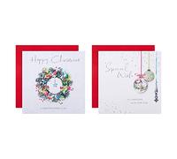 Hallmark Multipack Christmas Cards, Charity Cards, Pack of 16 in 2 Lucy Cromwell Classic Designs