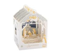 Hallmark Musical Christmas Card, Nativity Scene, 3D & Pop Up Shadowbox Christmas Card, Light Up Card
