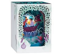 Hallmark Musical & Light 3D Disney The Little Mermaid Canoe Design Card | Multicoloured, Paper Wonder, 3D Shadowbox Design, Plays 'Kiss the Girl', 16cm x 17.8cm x 10.9cm, Blue Envelope