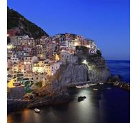 Hallmark - National Geographic Photographic Open Greeting Card, Manarola Cinque Terre Scene, Blank Inside
