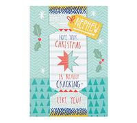 Hallmark Nephew Christmas Card 'Cracking' - Medium