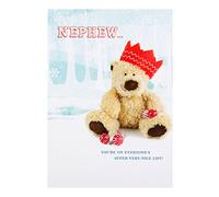 Hallmark Nephew Christmas Card 'Super-Very-Nice List!'- Medium
